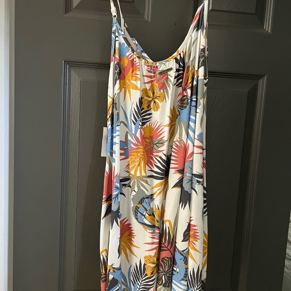 Tropical Floral Print Dress